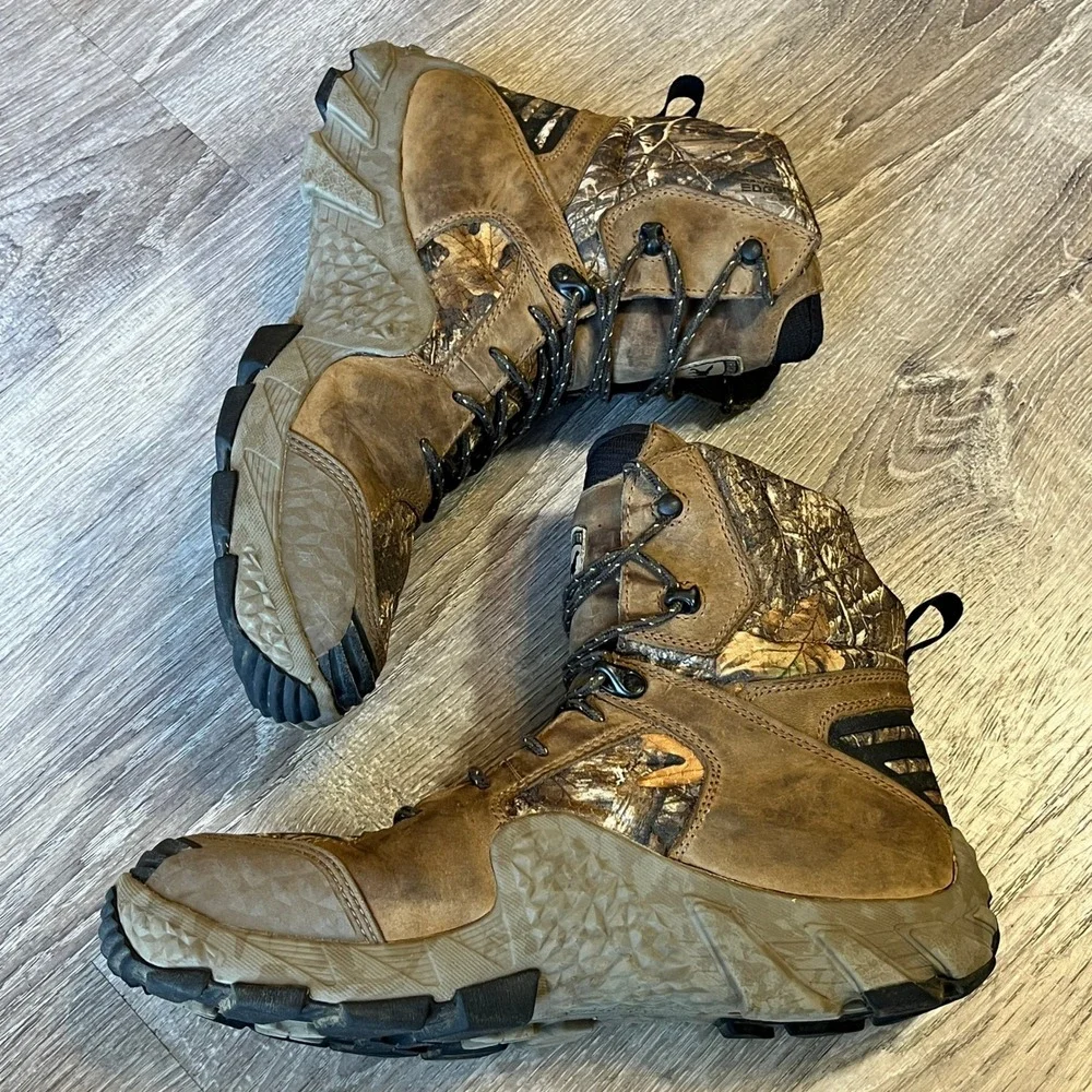 Irish Setter Vaprtrek 2831 Mens Hunting Boots Camo Waterproof 10.5 Realtree Edge